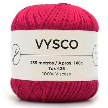 Imagem de Linha Vysco 100g - 100% Viscose - Escola de artes manuais, FUCSIA