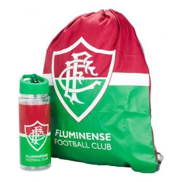 Imagem de Kit Presente Fluminense Mochila Saco + Garrafa Retrátil 450m - Mileno,