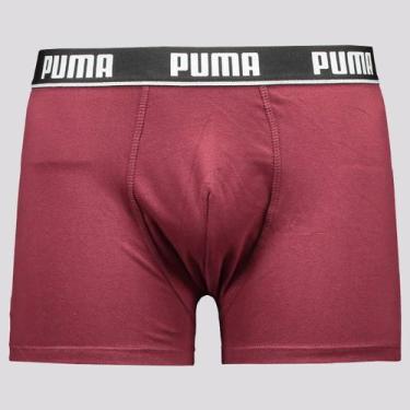 Imagem de Cueca Puma Boxer Cotton Bordô, M