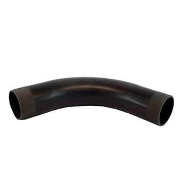 Imagem de Curva PVC Preta 90g. 4 Com Rosca Tigre, Preto