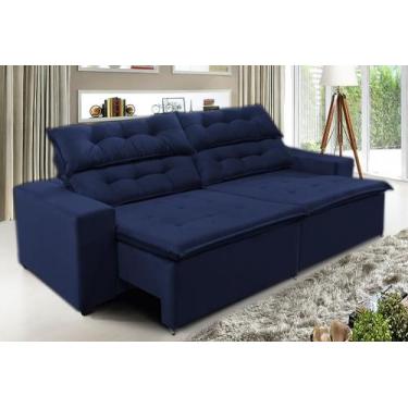 Imagem de Sofá Concept 2,10 metros Retrátil e reclinável com Molas Suede Light A