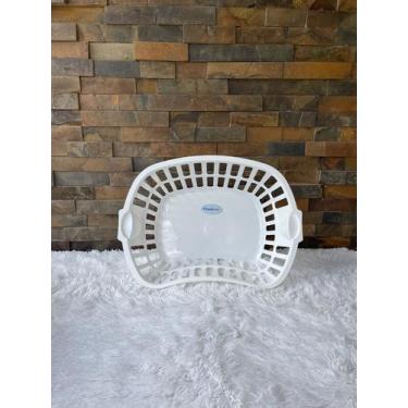 Imagem de Cesto de Roupa Telado de 25 Litros Lavanderia Quarto - PLASTBRASIL, Br