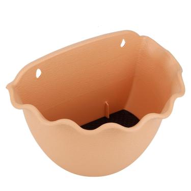 Imagem de Cestas de flores suspensas, vasos de flores vaso de plantas pendurado na parede para varanda para flores para bonsai