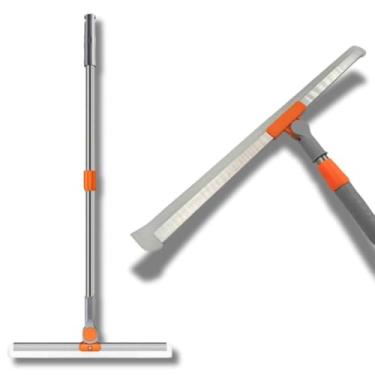 Imagem de Genérico Rodo Mágico De Silicone 2 Em 1 - 48,8cm X 60cm (Não Esticado) E 48,8cm X 100cm (Esticado) - Limpador Multifuncional Para Vidros, Banheiro, Piso E Superfícies Diversas - Vassoura 2 Em 1