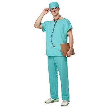 Imagem de California Costumes Conjunto de uniforme médico, Verde, P