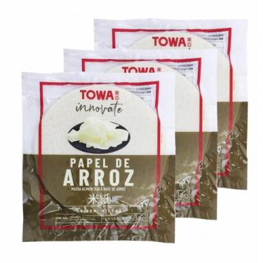 Imagem de Papel De Arroz Tailandes Spring Rolls 340g Towa (Kit com 3)