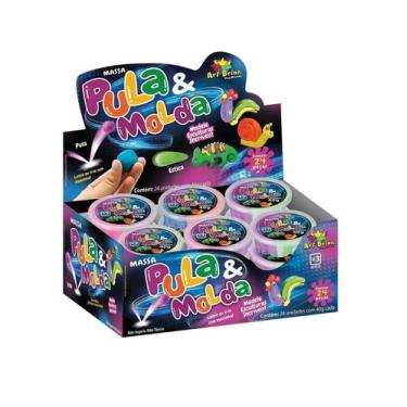 Imagem de Massa Pula & Molda Colorida Unidade Pote 40g - Art Brink