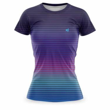 Imagem de Camisa Academia Feminina Camiseta Caminhada Treino Blusa Absorção Do S