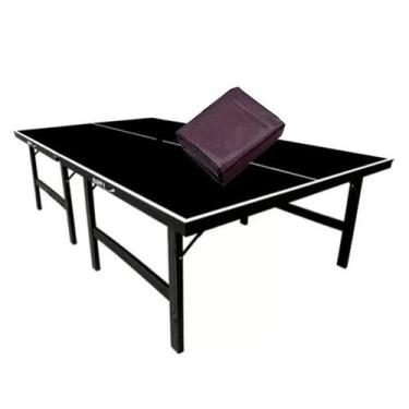 Imagem de MESA PING PONG PRETA KLOPF 1010 + Capa