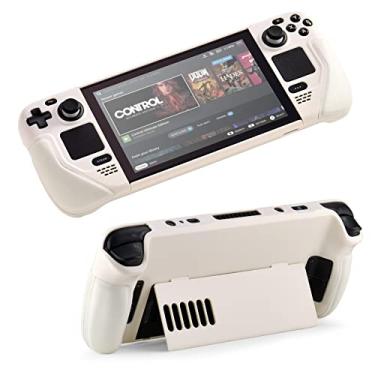 Imagem de UYIYE Protective Case for Steam Deck - Kickstand Case for Steam Deck- Reliable Accessories for Steam Deck White