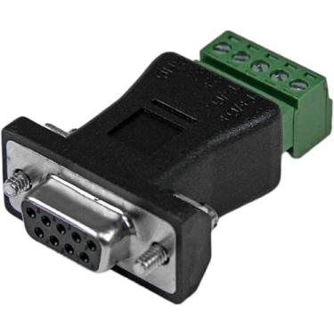 Imagem de StarTech. com RS422 RS485 Serial DB9 para adaptador de bloco de terminais - Adaptador serial - bloco terminal de 5 pinos para DB-9 (M) - preto - DB92422