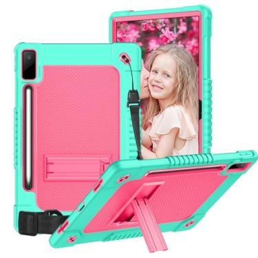 Imagem de Hoibon Capa para tablet Lenovo Tab P12 de 12,7 polegadas 2023, com alça de ombro com suporte, capa protetora à prova de choque para Lenovo Tab P12 TB-370FU/Xiaoxin Pad Pro 371FC