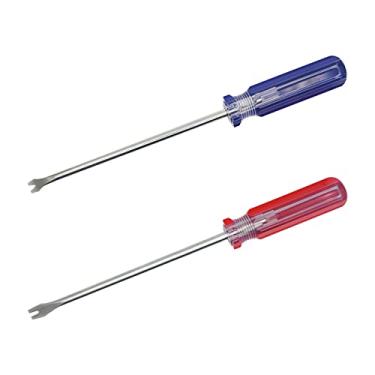 Imagem de 2 peças de chave de fenda extrator de unhas 3 mm U-Nails extrator de unhas V-Nails extrator de unhas Pry Bar Pregos rebites chave de fenda ferramenta (cotovelo)