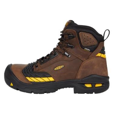 Imagem de KEEN Utility Men's Troy 6” KBF Composite Toe Waterproof Work Boots Construction, Dark Earth/Black, 14