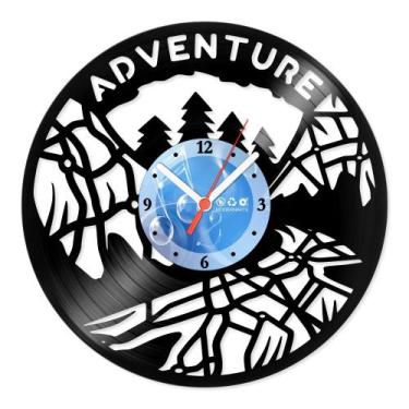 Imagem de Relógio De Parede Disco Vinil Diversos - Adventure - VDI-054 - Moderna