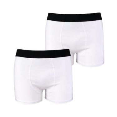 Imagem de Kit com 2 Cuecas Boxer Box Try Basics Algodão Cotton Lisa Básica Casua