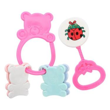 Imagem de Chocalho para criança Infantil Macio colorido Resistente - Pica Pau