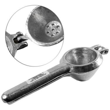 Imagem de Espremedor Limão Amassador Manual Alumínio Fundido 17x6cm Marca Nacion