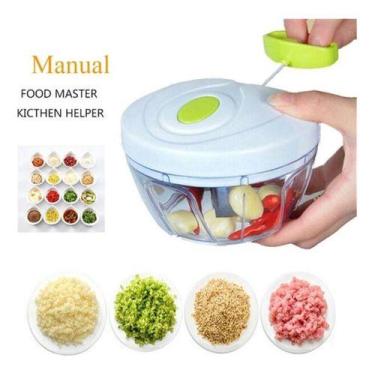 Imagem de Triturador Manual de Alho e Cebola com Cordinha - Cozinha Sem Bagunça 