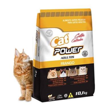 Imagem de Ração Super Premium Cat Power para Gato Sabor Frango 10,1Kg - Proline