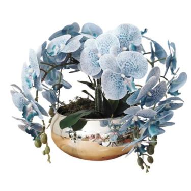 Imagem de Arranjos Orquídeas Artificiais Para Mesa de Jantar 4 Flores - La Caza 