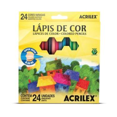 Imagem de Lápis de Cor com 24 Cores - Acrilex