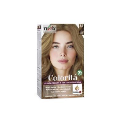 Imagem de Itely Coloração Profissional Permanente em Creme Coloritá 8.0 Louro Cl