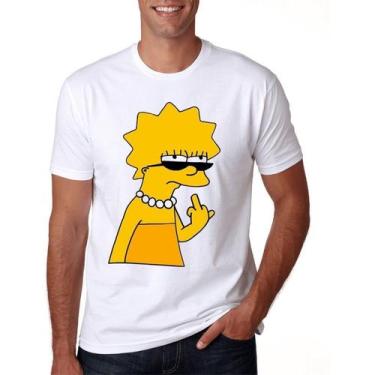 Imagem de Camiseta Lisa Simpsons Meme Camisa Unissex DTF - SEMPRENALUTA , Branco
