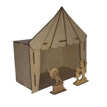 Imagem de Mini Circo para Festa Decoracao com Totem Palhacinho e Magico 29,5x14x