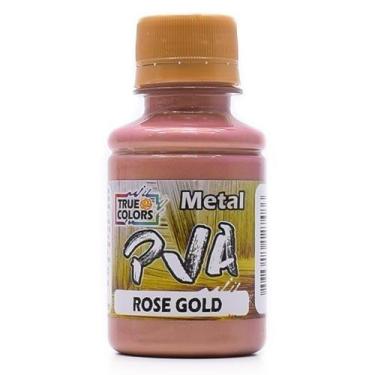 Imagem de Tinta PVA Metal True Colors 100ml - Cores Metálicas, 7960 ROSE GOLD