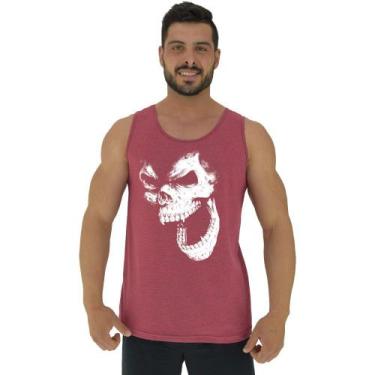 Imagem de Regata Clássica Masculina MXD Conceito Gorilla Skull, Vermelho claro, 