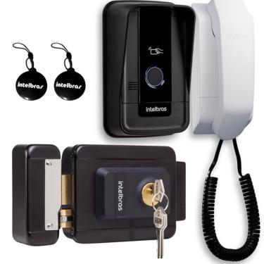 Imagem de Kit 1 Porteiro Interfone Tag Rfid Ipr1010 Id + 1 Fechadura