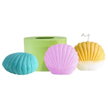 Imagem de Molde de Silicone com 01 Cavidade de Concha Dupla - Casa das Essências