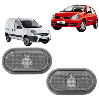 Imagem de Par Lanterna Pisca Seta Lateral Cristal Kangoo Clio Master Moldura Cin