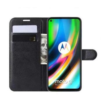 Imagem de Capa Carteira Flip Antishock Porta Cartão Motorola Moto G9 Plus - DV, 