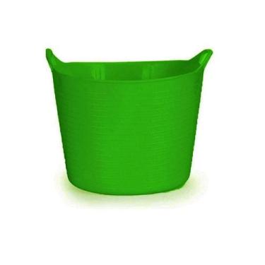 Imagem de Cesto Balde Multiuso Flexível Alça 15L Verde Escuro - Fersil