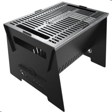 Imagem de Mini Churrasqueira Portátil Desmontável Camping P-Grill.Aco - CasaMóve