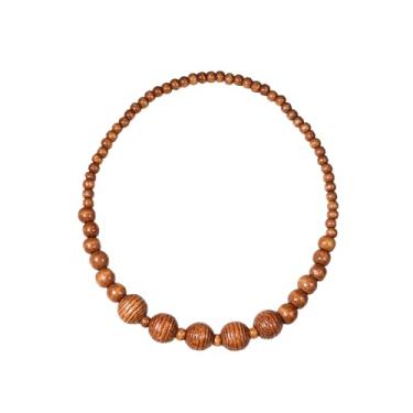 Imagem de COLORFUL BLING Colar de contas de madeira grossas naturais boho africano tribal gargantilha babador colar hippie joias de férias unissex para homens e mulheres, 21.654 inches, Madeira, madeira