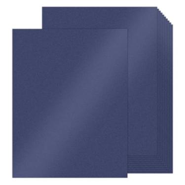 Imagem de Goefun Cartolina Azul Marinho Brilhante 21 x 27 cm, 24 Folhas de Papel para Impressora, 36 kg, para Natal, Convites, Certificados, Artesanato, Fabricação de Cartões