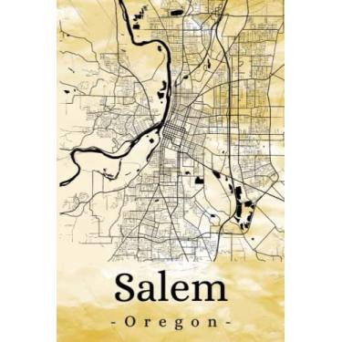 Imagem de Salem Oregon: Your city, your region, your home! | Composition Notebook 6x9 lined 120 pages