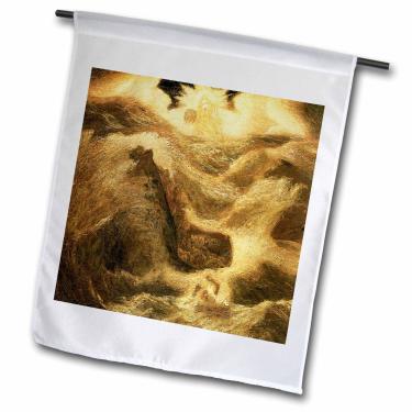 Imagem de 3dRose fl_126913_1 Jonah by Albert Pinkham Ryder Bandeira de jardim artista americano, 30 x 45 cm