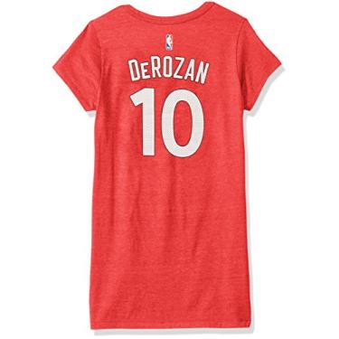 Imagem de Camiseta feminina Adidas de malha com nome e número, Vermelho, Large