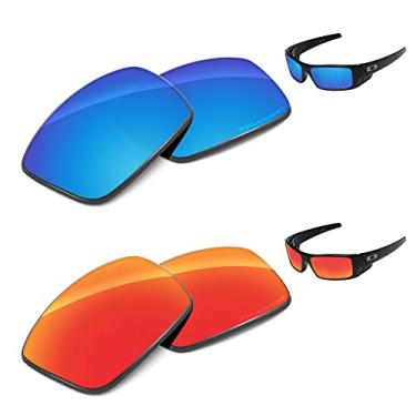 Imagem de Tintart Lentes de substituição de desempenho compatíveis com Oakley Gascan OO9014 polarizadas gravadas - Pacote econômico