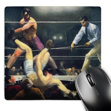 Imagem de 3dRose LLC 20,3 x 20,3 x 0,25 Vintage Art Dempsey and Firpo Boxing Match 1924 pelo artista George Bellows Mouse Pad (mp_79452_1)