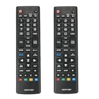 Imagem de (Pacote com 2) Novo controle remoto de substituição AKB73715607 adequado para LG LCD LED OLED Smart TV AKB73715690 AKB74475471 50LN5100 55LN5100 47LN5200 50LN5200 55LN5200 32LN5 30B 32LN5300 39LN5300