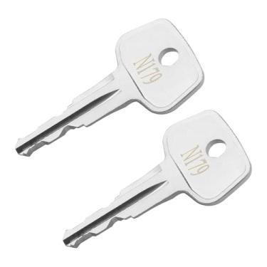Imagem de Hugexpen Chave N179 para substituição de chave Thule, serve para acessórios de rack de teto Thule, rack de esqui de carro, chave de barras transversais etc. (2 peças)
