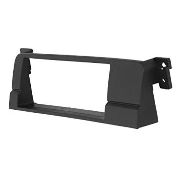 Imagem de Acabamento Moldura do Painel de DVD de Rádio de Controle Central 1 DIN Preto Com Toque Confortável, para Montagem de 3 Séries E46 2003-2005, Feito de ABS