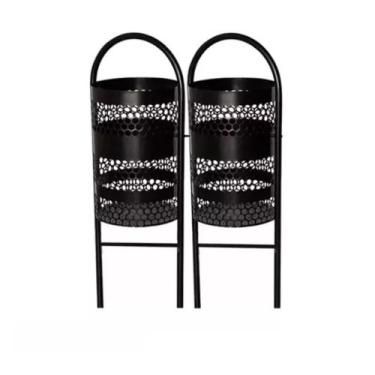 Imagem de Lixeira Dupla Paraíso Coleta Seletiva Externa 80Lt - Paraiso Fabrica d