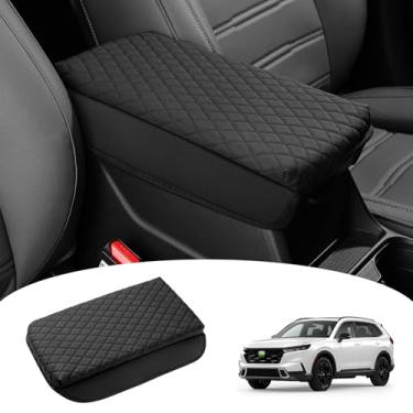 Imagem de Shademax Capa de console central para Honda CRV 2026 2025 2024 2023 acessórios CRV capa de apoio de braço almofada de console central almofada de couro Miiddle console tampa descanso de braço caixa de