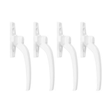 Imagem de Fechadura de Segurança Com Alça de Janela de Liga de Alumínio, Hardware de Fechamento Externo Plano e Aberto (Mão Direita)